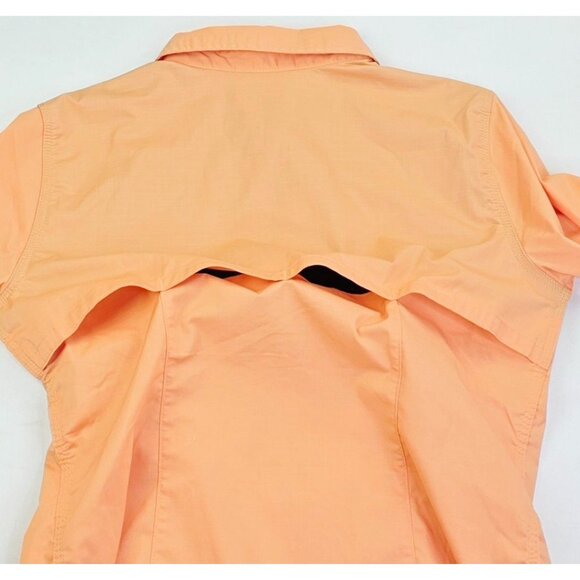 Wrangler Riggs Workwear Womens Size Medium Tangarine Back Vent Long Sleeve Shirt - Picture 6 of 13